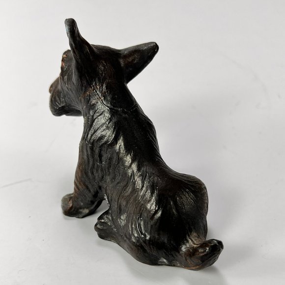 Vintage Scottish Terrier Scottie Dog Figurine Cast Metal - Picture 6 of 15